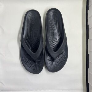 Crocs Black Size 8 Kadee II Flip Flops